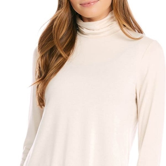 Karen Kane New With Tags Turtleneck Top Size XS Color Ivory - Picture 7 of 8